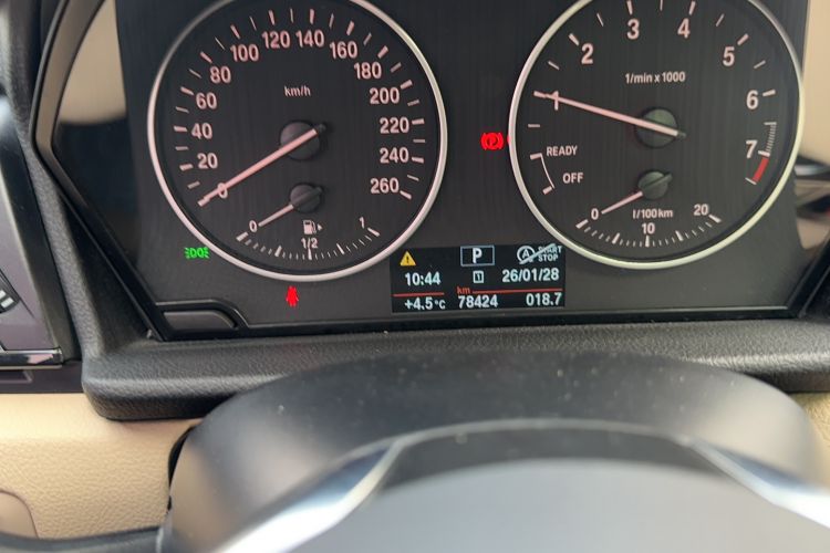 Used BMW 2 Series Active Tourer 2016 218i Leading Model Odometer Close Up