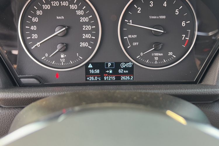 Used BMW 2 Series Active Tourer 2016 220i Luxury Edition Odometer Close Up