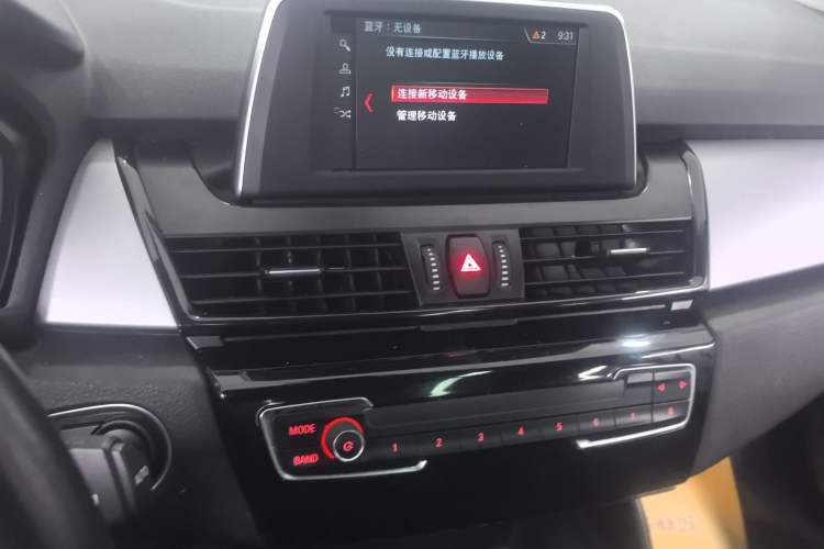 Used BMW 2 Series Active Tourer 2016 218i Fashion Model Audio And AC Panel