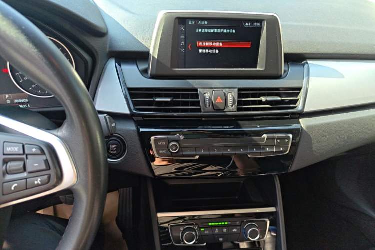 Used BMW 2 Series Active Tourer 2016 218i Fashion Model Audio And AC Panel