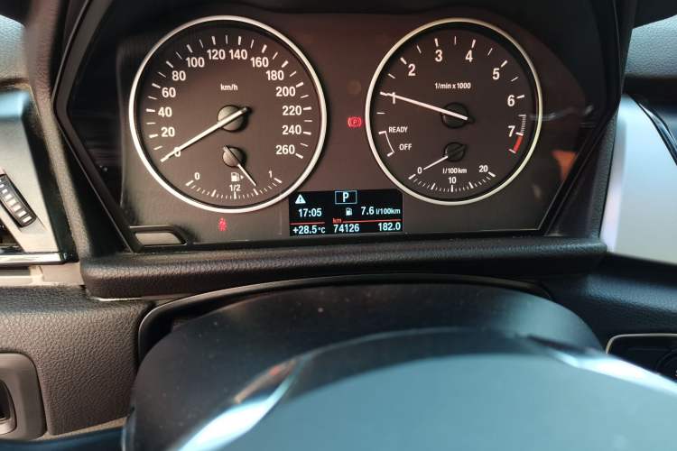 Used BMW 2 Series Active Tourer 2016 218i Leading Model Odometer Close Up
