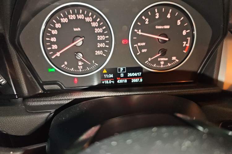 Used BMW 2 Series Active Tourer 2016 218i Leading Model Odometer Close Up