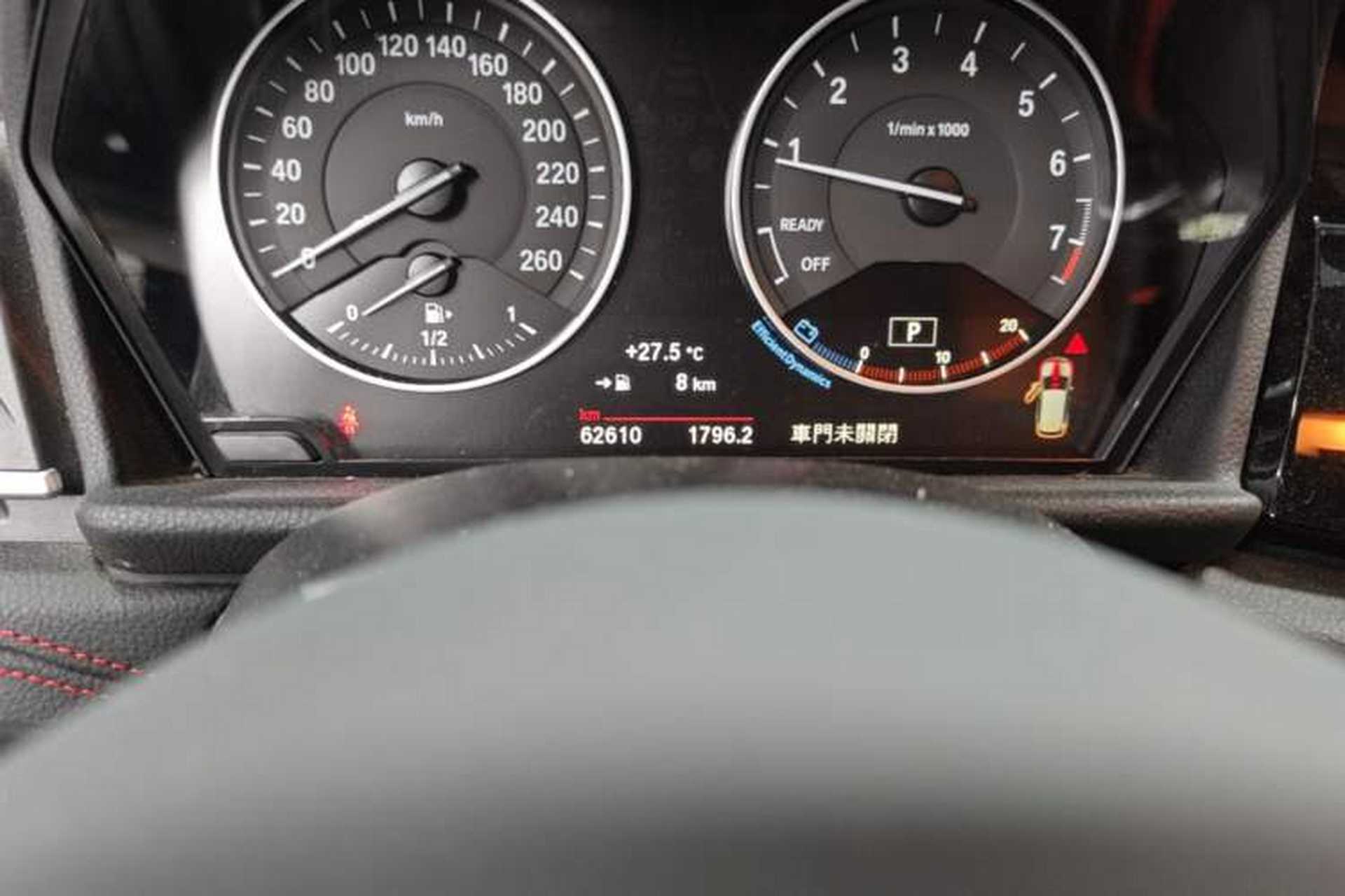 Used BMW 2 Series Active Tourer 2016 218i Sports Design Package Odometer Close Up