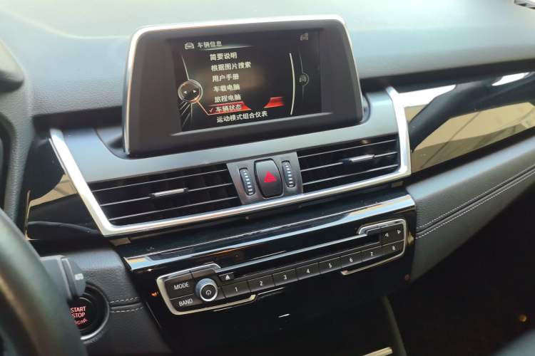 Used BMW 2 Series Active Tourer 2016 218i Sports Design Package Audio And AC Panel