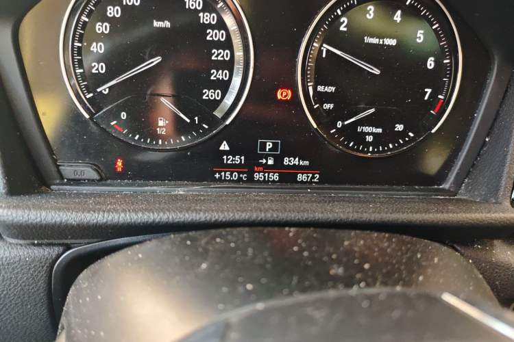 Used BMW 2 Series Active Tourer 2018 218i Leading Model Odometer Close Up