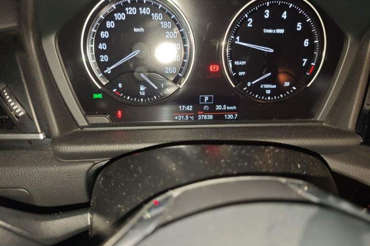 Used BMW 2 Series Active Tourer 2018 218i Leading Model Odometer Close Up