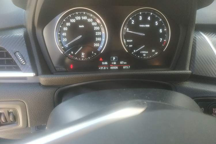 Used BMW 2 Series Active Tourer 2019 218i Leading Model Odometer Close Up