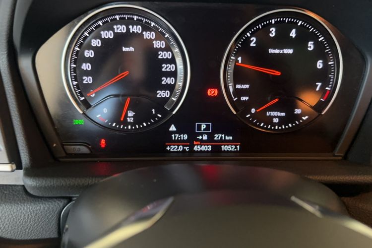 Used BMW 2 Series Active Tourer 2019 218i Fashion Model Odometer Close Up