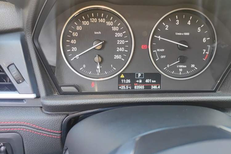 Used BMW 2 Series Gran Tourer 2015 218i Sports Design Package Odometer Close Up