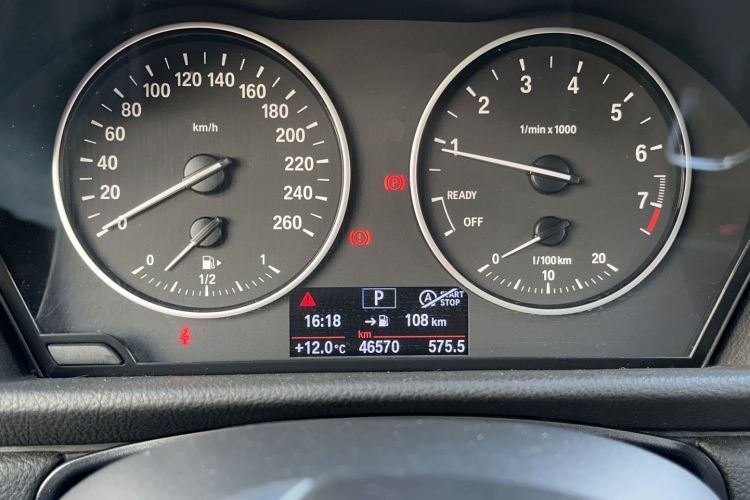 Used BMW 2 Series Gran Tourer 2015 218i Leading Model Odometer Close Up