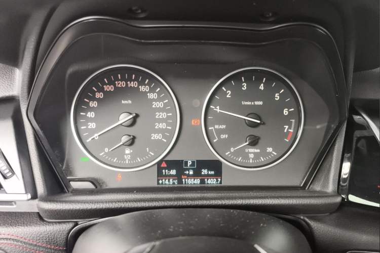 Used BMW 2 Series Gran Tourer 2015 218i Sports Design Package Odometer Close Up
