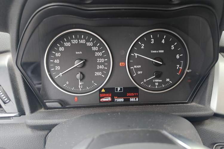 Used BMW 2 Series Gran Tourer 2015 218i Leading Model Odometer Close Up