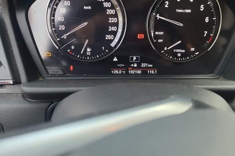 Used BMW 2 Series Gran Tourer 2018 220i Leading Model Odometer Close Up