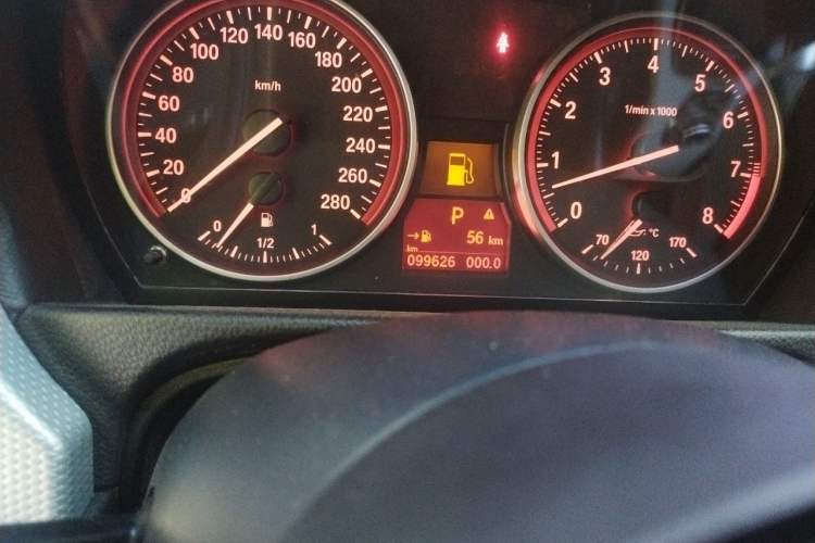 Used BMW 3 Series 2009 335i Odometer Close Up