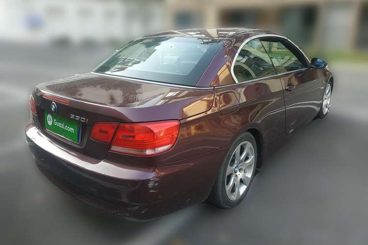 Used BMW 3 Series 2009 330i Convertible Coupe Rear Right 45 Deg