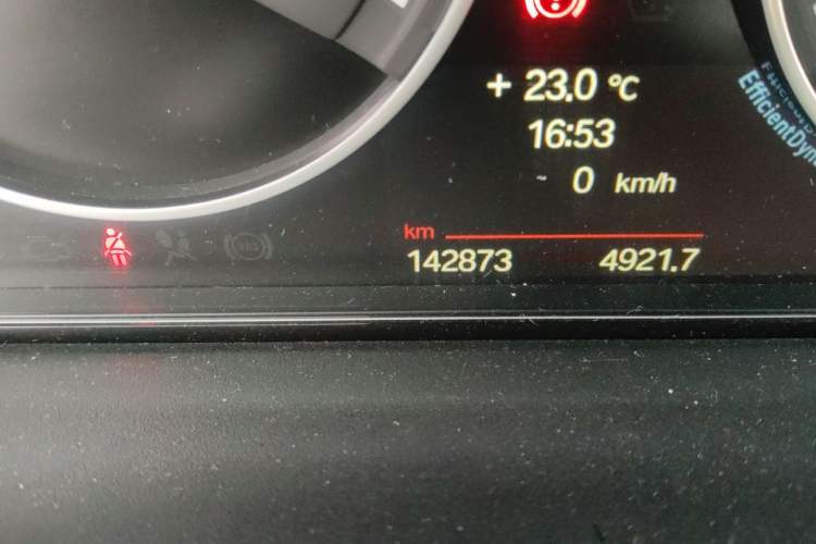 Used BMW 3 Series 2013 328Li Style Design Package Odometer Close Up
