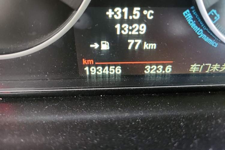 Used BMW 3 Series 2013 Facelifted 320Li Luxury Design Package Odometer Close Up