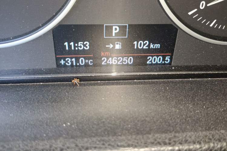 Used BMW 3 Series 2013 320Li Fashion Model Odometer Close Up