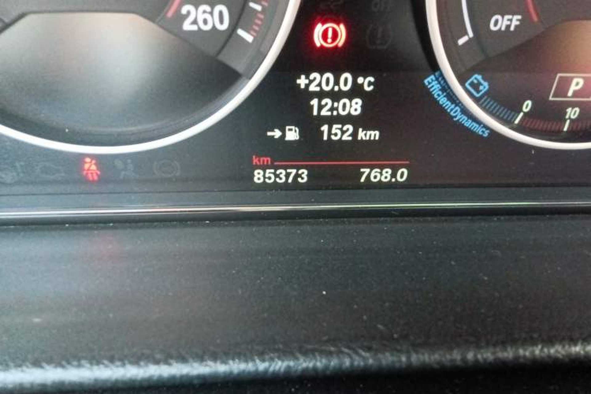 Used BMW 3 Series 2013 Restyled 320i Sport Design Package Odometer Close Up