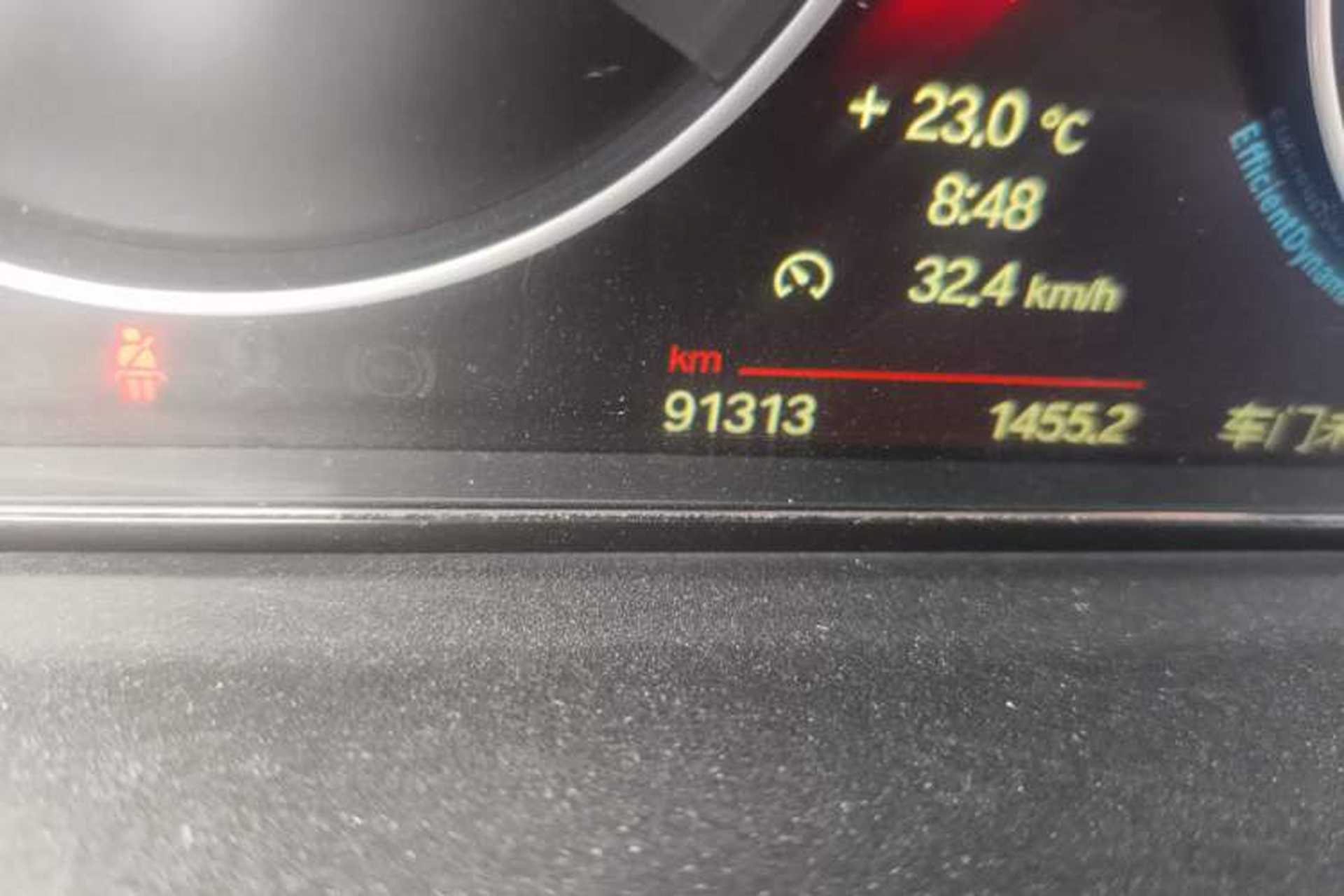 Used BMW 3 Series 2013 Restyled 320i Sport Design Package Odometer Close Up