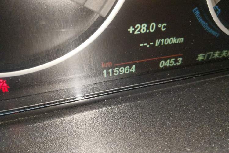 Used BMW 3 Series 2015 320Li Luxury Design Package Premium Edition Odometer Close Up