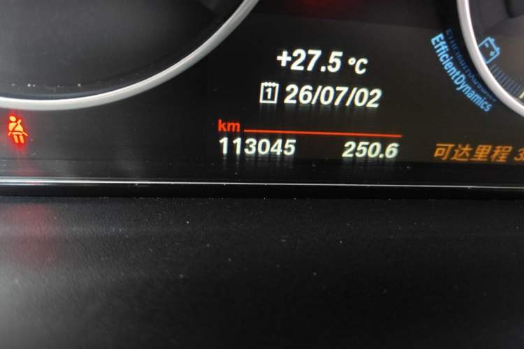 Used BMW 3 Series 2016 320Li Luxury Design Package Odometer Close Up
