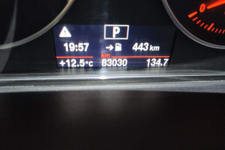 Used BMW 3 Series 2016 316Li Fashion Model Odometer Close Up