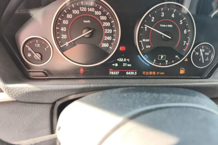 Used BMW 3 Series 2017 330Li M Sport Edition Odometer Close Up