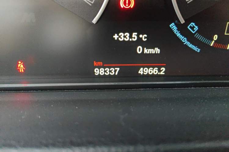 Used BMW 3 Series 2018 320i M Sport Package Odometer Close Up