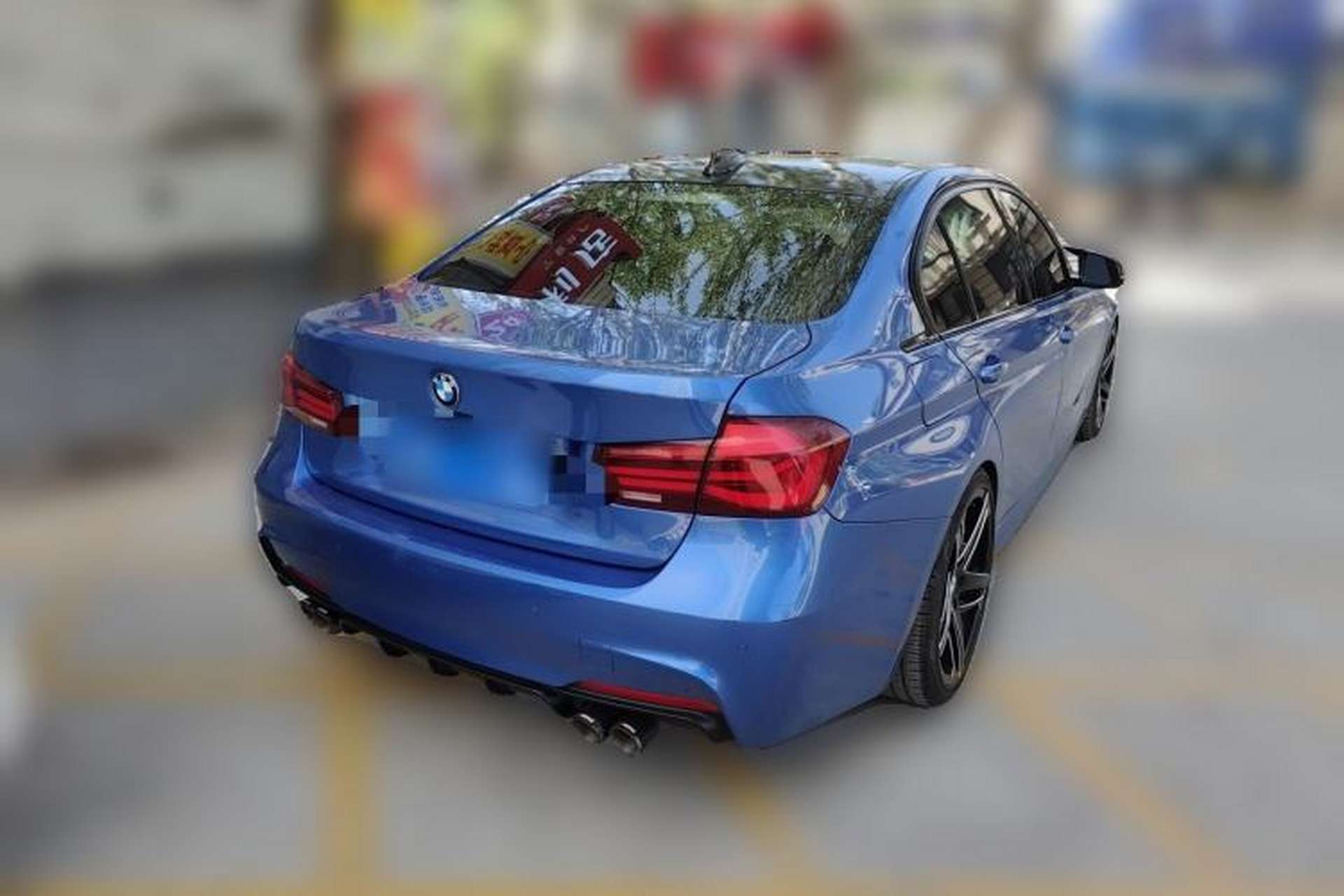 Used BMW 3 Series 2018 320Li M Sport Night Edition Rear Right 45 Deg