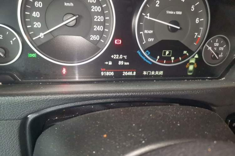 Used BMW 3 Series 2018 318Li Odometer Close Up