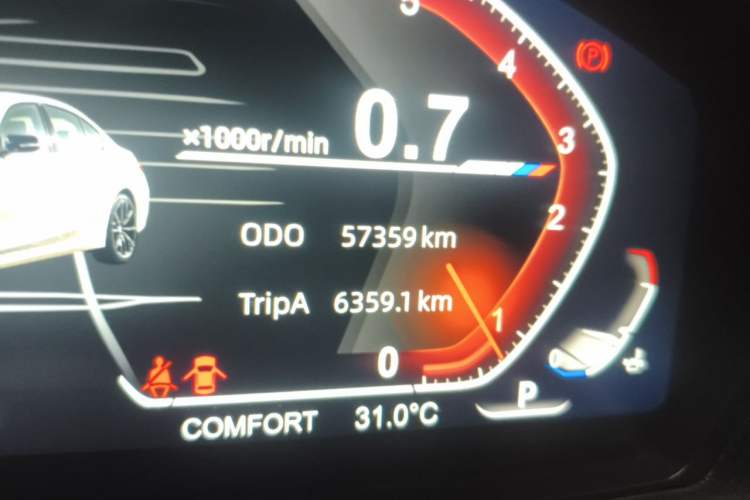 Used BMW 3 Series 2018 320Li Leading Model M Sport Package Odometer Close Up