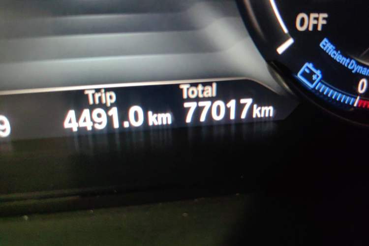 Used BMW 3 Series 2018 320Li Fashion Model Odometer Close Up