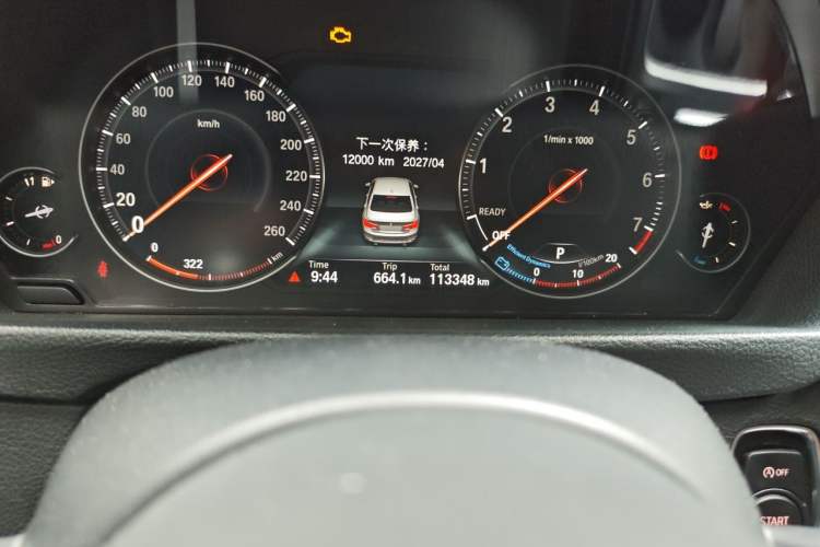 Used BMW 3 Series 2019 320Li M Luxury Package Odometer Close Up