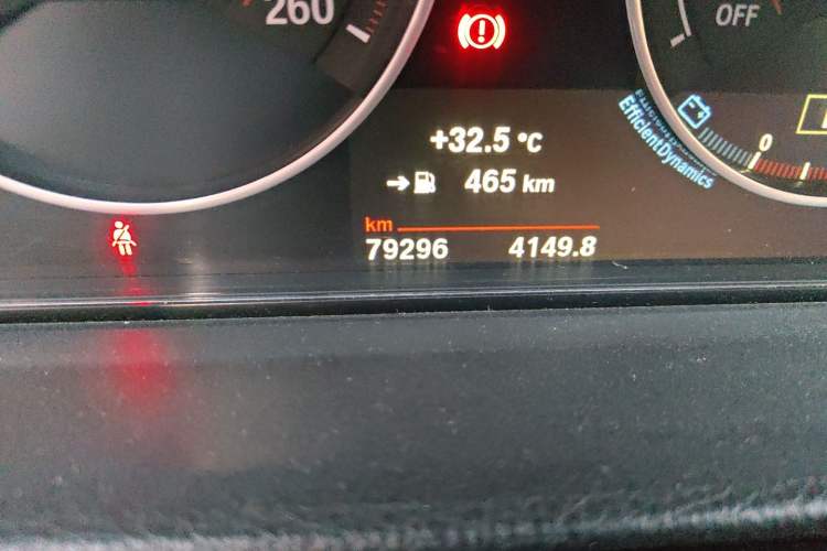 Used BMW 3 Series 2019 320i M Sport Package Odometer Close Up
