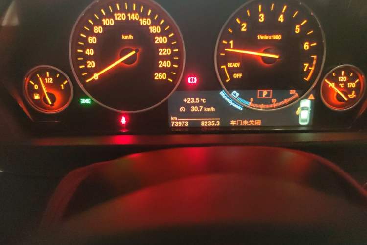 Used BMW 3 Series 2019 320Li Fashion Model Odometer Close Up