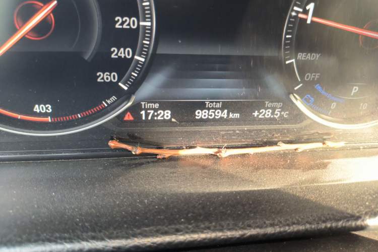 Used BMW 3 Series 2019 320Li Fashion Model Odometer Close Up