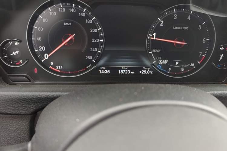Used BMW 3 Series 2019 320Li M Luxury Package Odometer Close Up