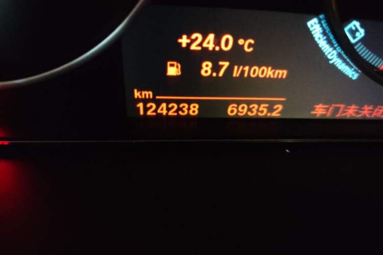 Used BMW 3 Series 2019 320Li Fashion Model Odometer Close Up