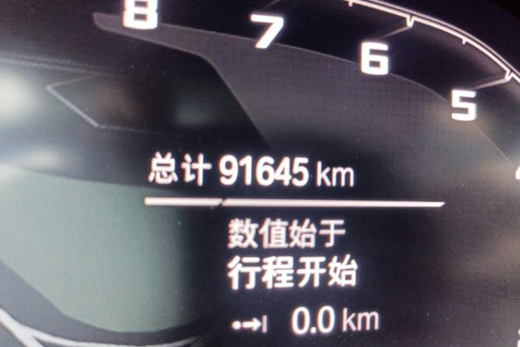 Used BMW 3 Series 2020 Facelifted 325i M Sport Package Odometer Close Up