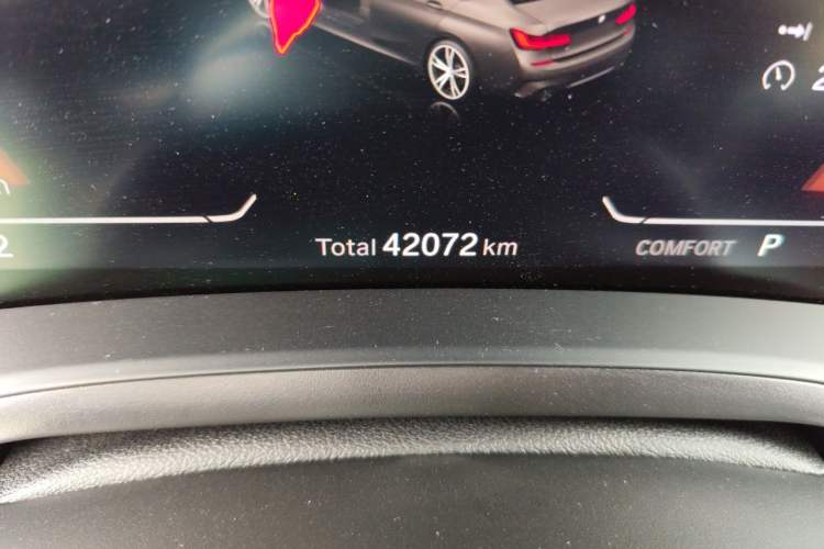 Used BMW 3 Series 2020 Restyled 325Li M Sport Package Odometer Close Up