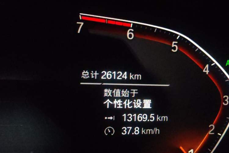 Used BMW 3 Series 2020 320Li M Sport Package Odometer Close Up