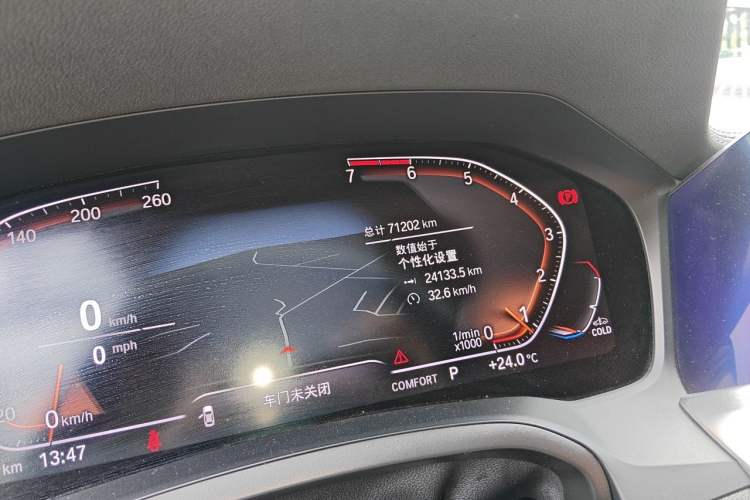 Used BMW 3 Series 2020 Restyled 325Li M Sport Package Odometer Close Up