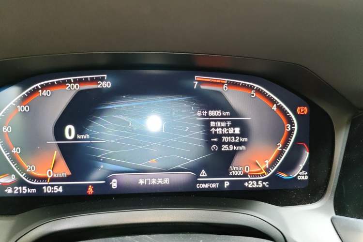 Used BMW 3 Series 2020 Facelifted 325i M Sport Package Odometer Close Up