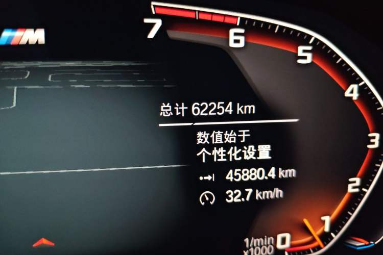 Used BMW 3 Series 2020 325i M Sport Package Odometer Close Up