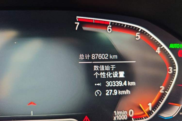 Used BMW 3 Series 2020 325Li M Sport Package Odometer Close Up