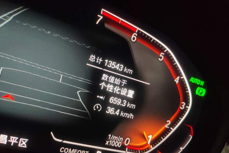 Used BMW 3 Series 2020 325Li M Sport Package Odometer Close Up