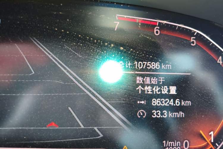 Used BMW 3 Series 2020 Facelifted 325Li M Sport Night Edition Package Odometer Close Up