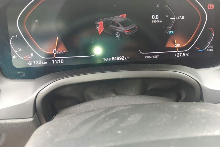 Used BMW 3 Series 2020 320Li M Sport Package Odometer Close Up