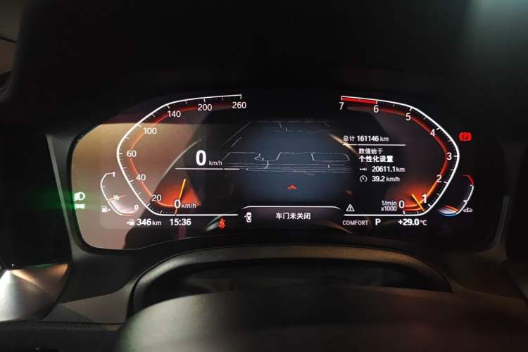 Used BMW 3 Series 2020 Restyled 325Li M Sport Package Odometer Close Up